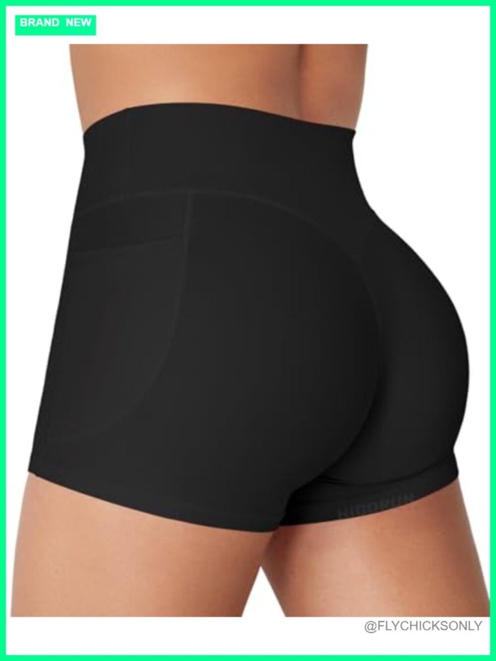 Mid Rise Biker Shorts with Pockets 3.6 Inseam Workout Gym Shorts Scrunch